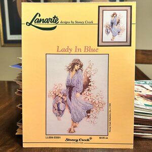 Lanarte Stoney Creek Lady In Blue Cross Stitch Pattern LL008-33501